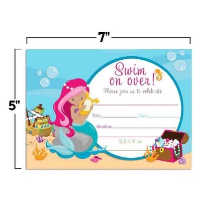 Mermaid Invitations (medium) 40pc. by AmandaCreation Image 2