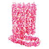 Mermaid Pearlized Pink Polyester Lei - 6 Pc. Image 1