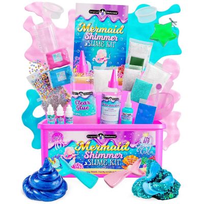 Mermaid Shimmer Slime Kit for Girls, Mythical Slime Pack to Make Shimmery Glow in the Dark Slime Image 1