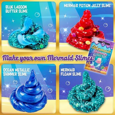 Mermaid Shimmer Slime Kit for Girls, Mythical Slime Pack to Make Shimmery Glow in the Dark Slime Image 1