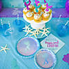 Mermaid Sparkle Iridescent Paper Dessert Plates - 8 Ct. Image 1