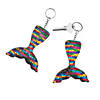 Mermaid Tail Reversible Sequin Keychains - 12 Pc. Image 1