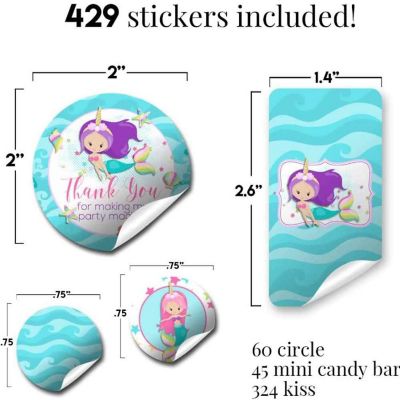Mermaid Unicorn Sticker Bundle 429pc. by AmandaCreation Image 1