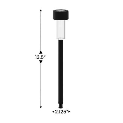 Merrick Lane 12 Pack Black Solar Lights Image 3