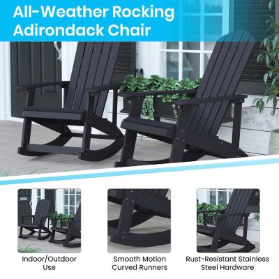 Merrick Lane 2 Black Rocker &amp; Side Table Image 3