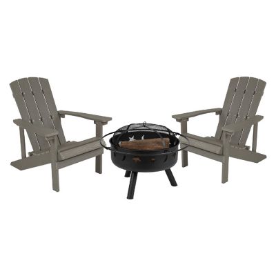 Merrick Lane 2 Lt Gray Adirondacks-Firepit Image 1