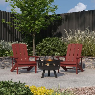 Merrick Lane 2 Red Adirondacks-Firepit Image 1