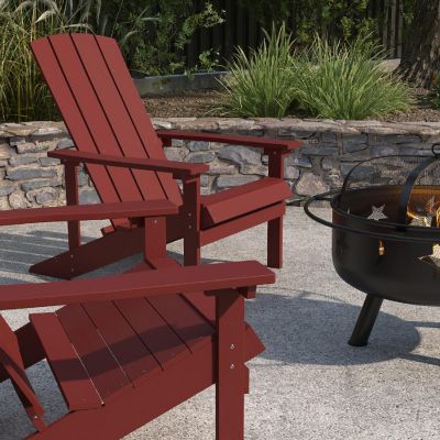 Merrick Lane 2 Red Adirondacks-Firepit Image 2