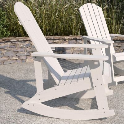 Merrick Lane 2PK White Adirondack Chairs Image 2