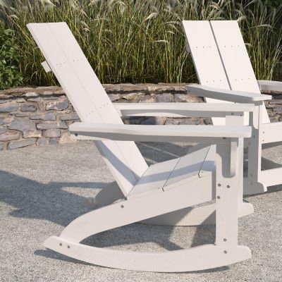 Merrick Lane 2PK White Adirondack Chairs Image 2