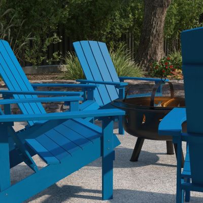 Merrick Lane 4 Blue Adirondacks-Firepit Image 2