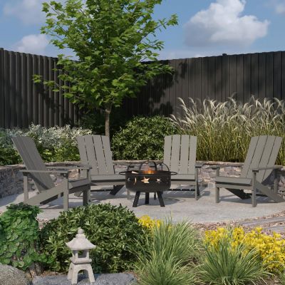 Merrick Lane 4 Lt Gray Adirondacks-Firepit Image 1