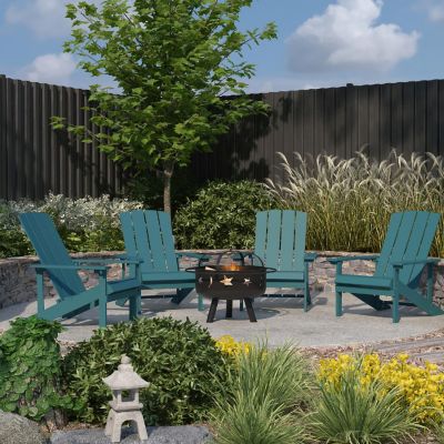 Merrick Lane 4 Sea Foam Adirondacks-Firepit Image 1