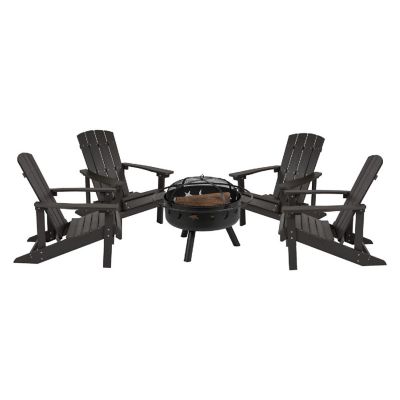 Merrick Lane 4 Slt Gray Adirondacks-Firepit Image 1
