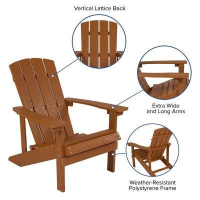 Merrick Lane 4 Teak Adirondacks-Firepit Image 3
