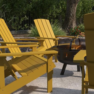 Merrick Lane 4 Yellow Adirondacks-Firepit Image 2