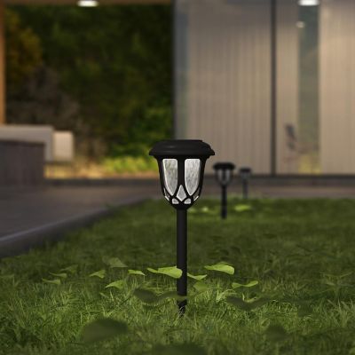 Merrick Lane 8PK Black Tulip Solar Lights Image 1