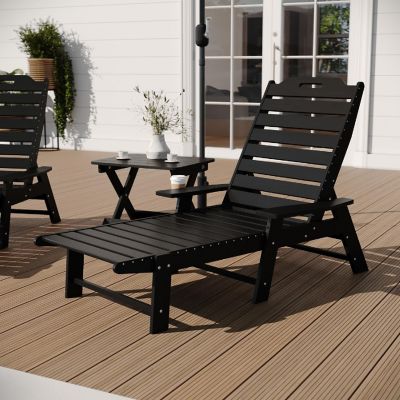 Merrick Lane Blk 3pc Set with Chairs/Table Image 2
