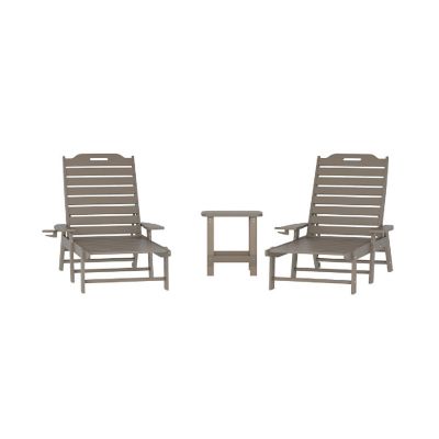 Merrick Lane Brn 3pc Set with Chairs/Table Image 1