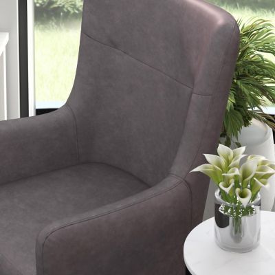 Merrick Lane Dk Gray Wingback Accent Chair Image 2
