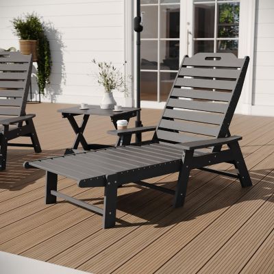 Merrick Lane Gray 3pc Set with Chairs/Table Image 2