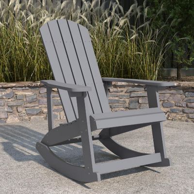 Merrick Lane Gray Adirondack Chair Image 1