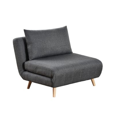 Merrick Lane Lt Gray Folding Sleeper Chair Image 1