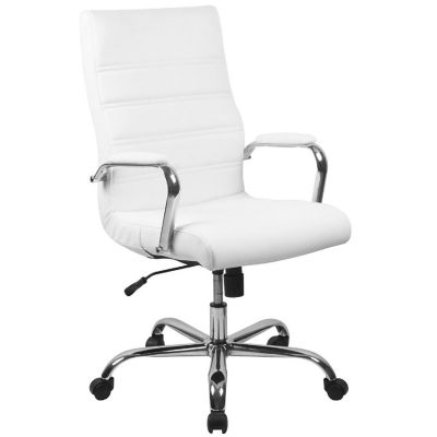 Merrick Lane White Leather Office Chair Image 1