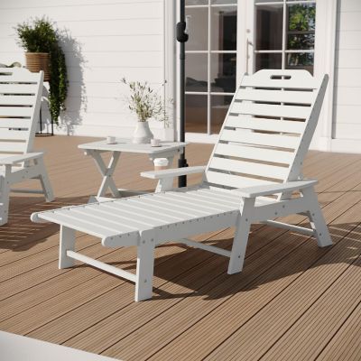 Merrick Lane Wht 3pc Set with Chairs/Table Image 2