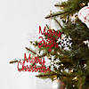 Merry & Bright And Merry Christmas Ornament (Set Of 12) 8"L X 3.75"H Metal Image 3
