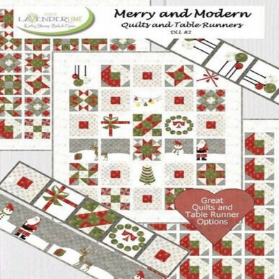 Merry and Modern: Quilts and Table Runners Christmas Quilting Pat Image 1