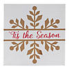 Merry Christmas And Tis The Season Sign (Set Of 6) 11.75"Sq Mdf Image 1