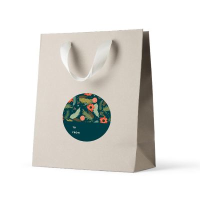 Merry Christmas Pine Cones To/From Label Image 1