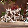 Merry Christmas With Cardinals Sign (Set Of 2) 12"L X 7.25"H Resin Image 1
