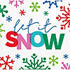 Merry Everything Let it Snow Beverage Napkins Image 1