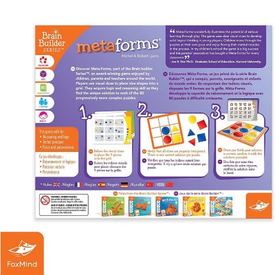 Metaforms - Foxmind Brain Builder Series, Shapes, Logic &amp; Reasoning Puzzles 5+ Image 2