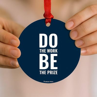 Metal Christmas Ornament Do The Work Be Image 1