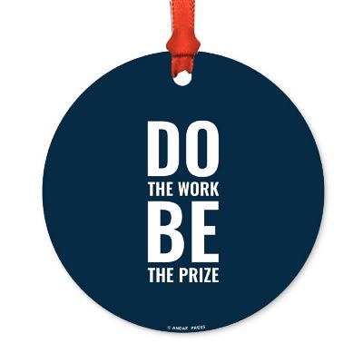 Metal Christmas Ornament Do The Work Be Image 2