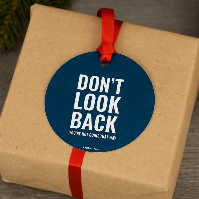 Metal Christmas Ornament Don't Look Back Image 2