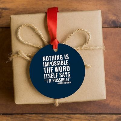 Metal Christmas Ornament 'I'm possible'! Image 2