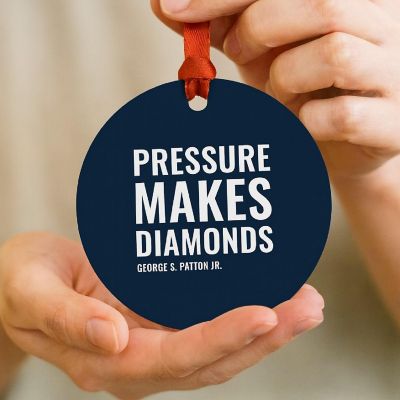 Metal Christmas Ornament Makes Diamonds Image 1