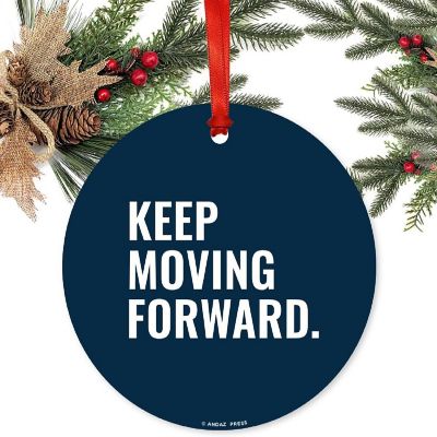 Metal Christmas Ornament Moving Forward Image 1