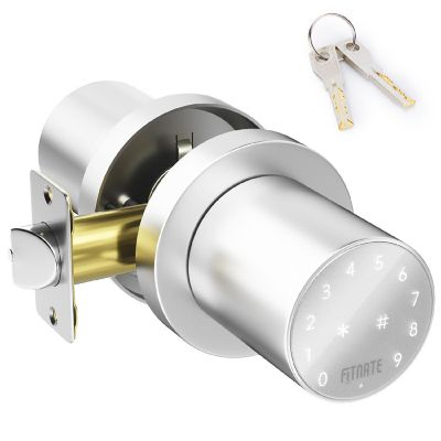 Metal Electronic Door Lock Silver Image 1