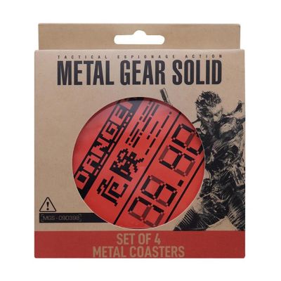 Metal Gear Solid Limited Edition Metal Coaster Set of 4 Image 1