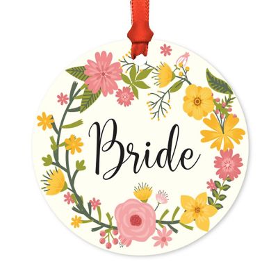 Metal Ornament Bride, Floral Image 1