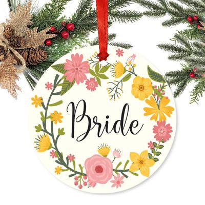 Metal Ornament Bride, Floral Image 2