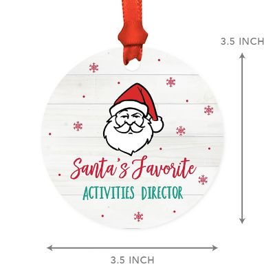 Metal Ornament Favorite Activities Dir Image 1