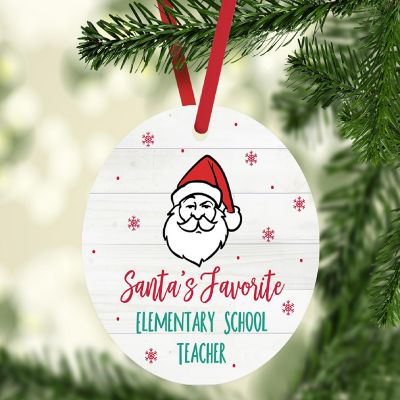 Metal Ornament Favorite Elementary Tchr Image 1