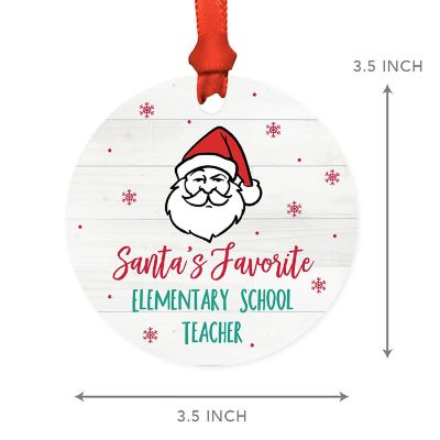 Metal Ornament Favorite Elementary Tchr Image 2