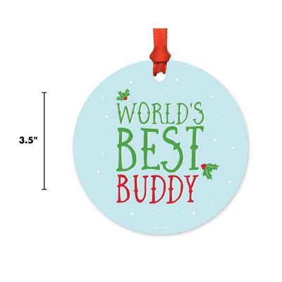 Metal Ornament Mistletoe Best Buddy Image 2